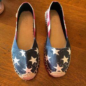 Stars and Stripes espadrille shoes